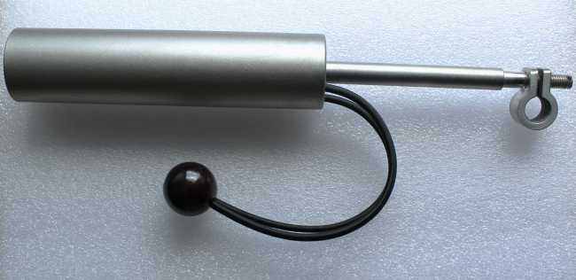 Schirmhalter Universal zum Verschrauben/Stecken auf Golf Trolley vieler Marken, für Ø 8mm Gewindebohrung oder für Ø 9 - 10mm Blankobohrung geeignet